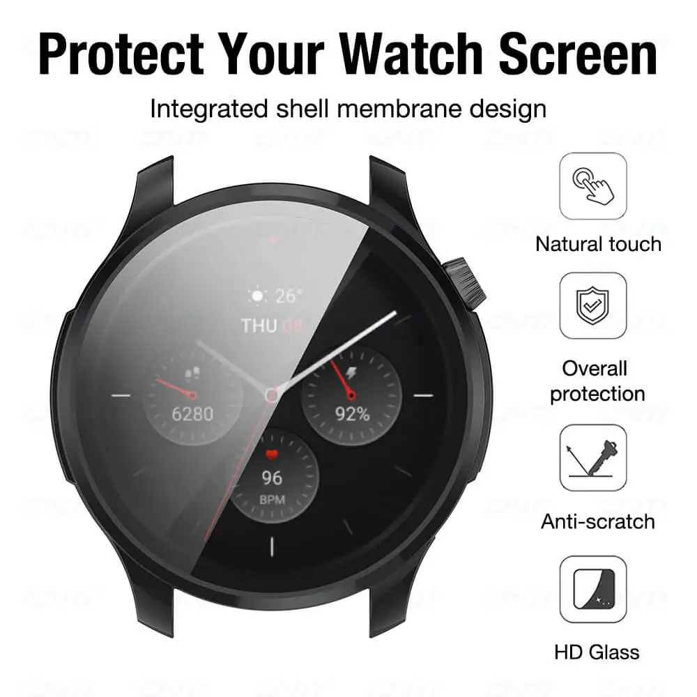 ȭ ȣ ̽, Ǯ Ŀ  ȣ + 9H ̾ ȭ  ̽ Ŀ ׼, Amazfit GTR4 GTR 4 