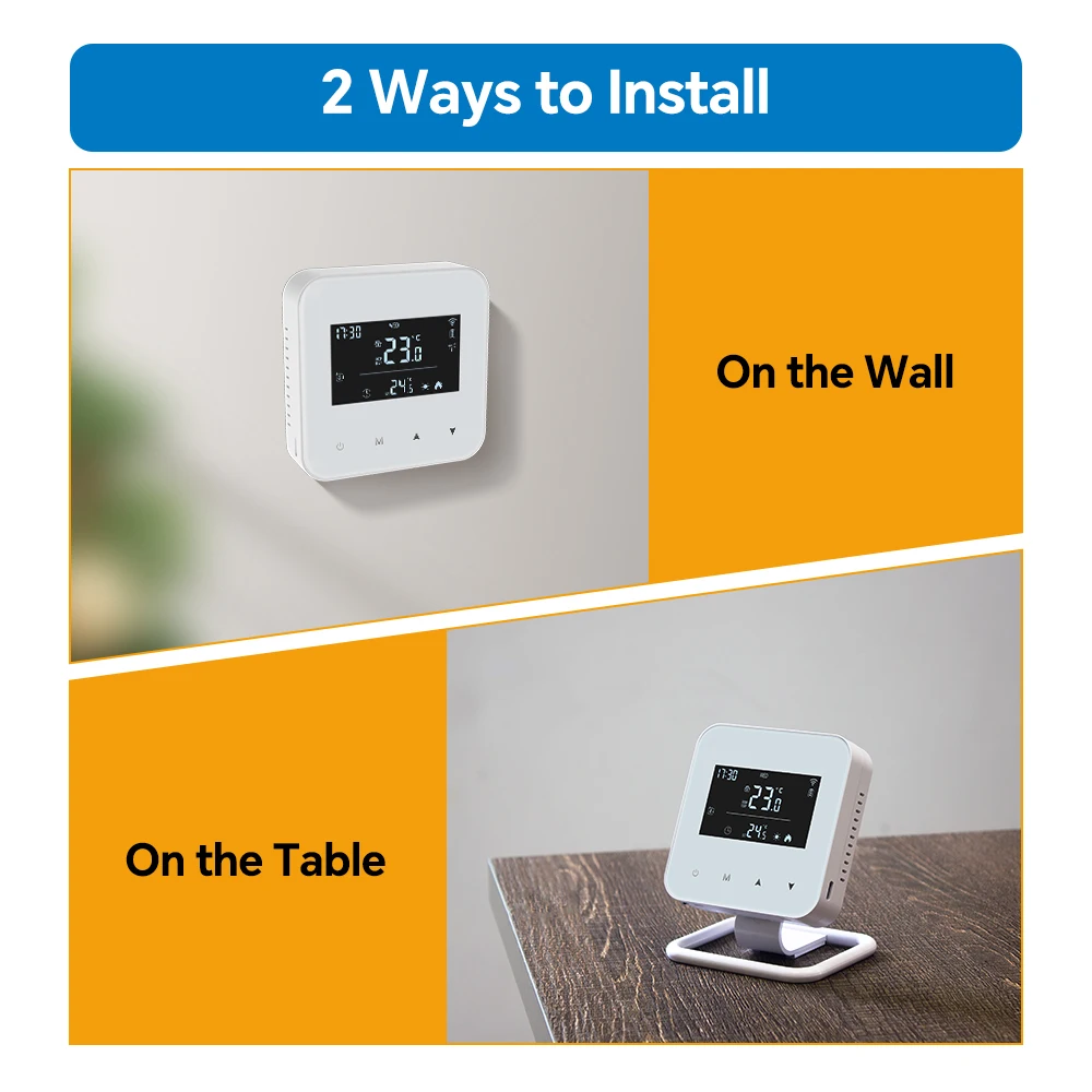 Smart Programmable Temperature Controller WiFi Wireless Thermostat for Gas Boile