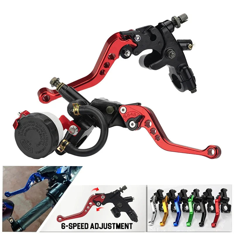 Universal 7/8" 22mm CNC Aluminum Brake Clutch Pump Lever Hydraulic Master Cylinder for 250cc-500cc Dirt Pit Bike Motorcyle parts