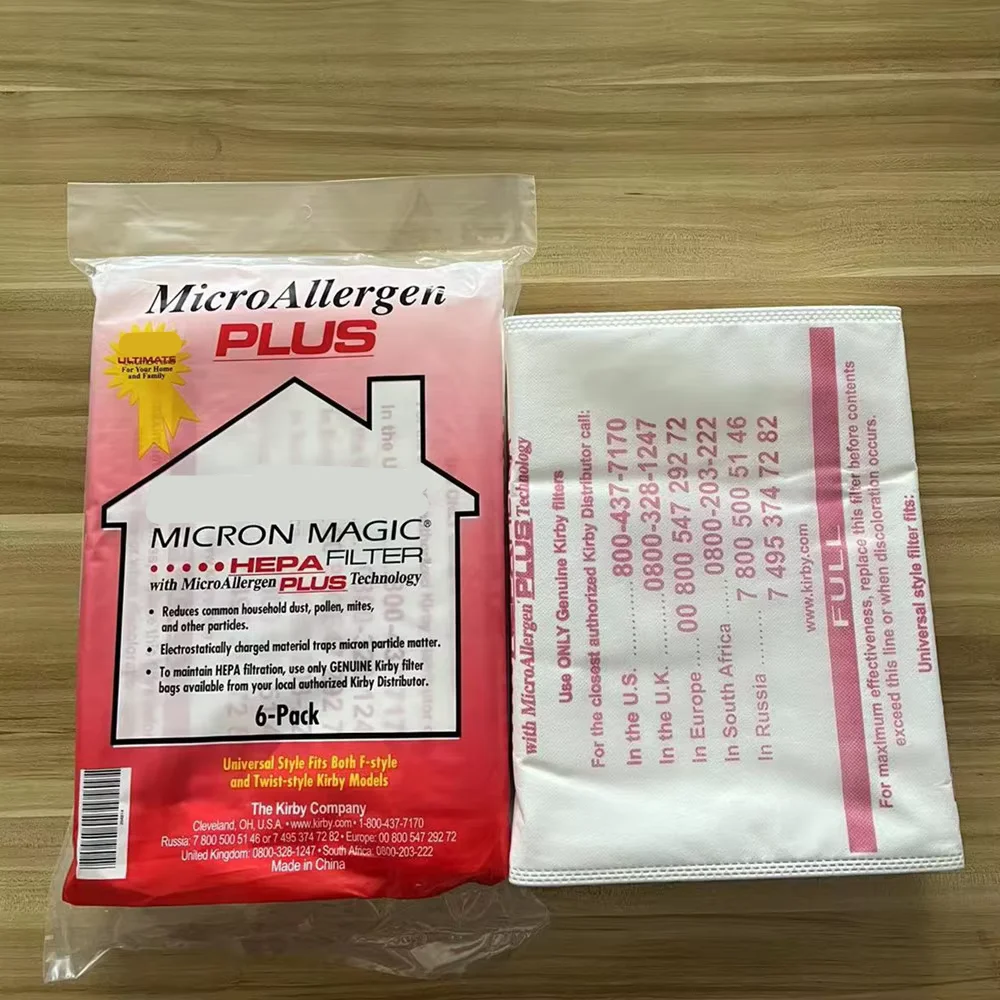 Set 5 Sacchetti Microfibra + 5 Profumi Per Aspirapolvere Kirby (Generations 6 Ultimate G Micron Magic HEPA) – Compatibile Con G1-G10, Diamond, Heritage, Sentria