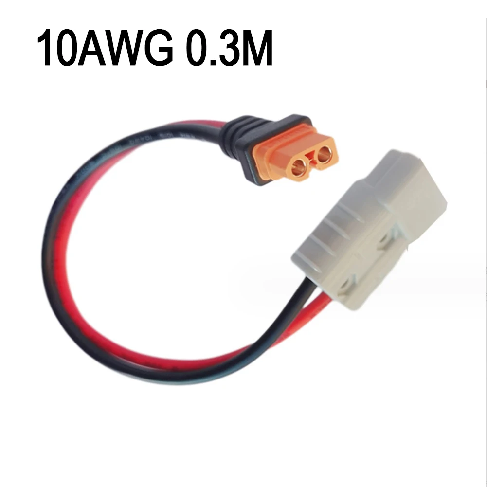 

1x 50A 10AWG портативный Кабель-адаптер для электростанции с 50 Ампер 600 в 10AWG 30 см XT60 коннектор для Андерсона XT60 коннектор