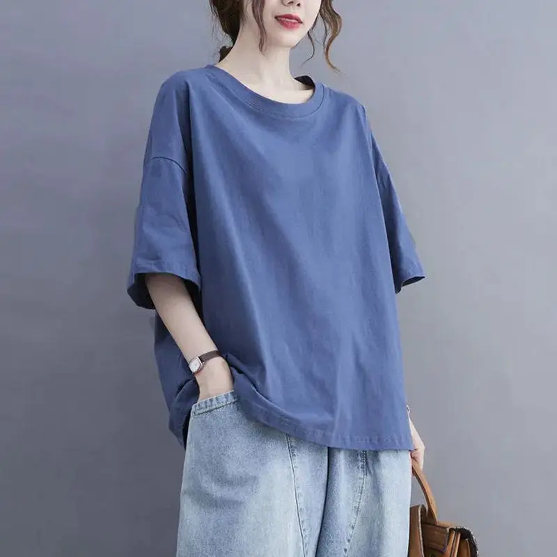 ★DXOH★OVERFIT SHIRT LIGHT PURPLE★正規品/韓国直送料込/人気 Oversized Women Clothing Casual Korean Solid Color O-neck