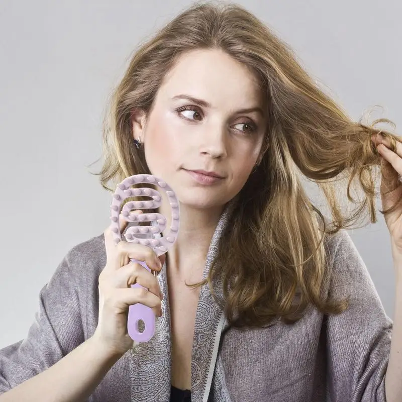 Hair Shampoo Comb Shampoo and Scalp Massage Comb Comfortable Grip Cleaning Tool for Men Women Children and All Hair Types