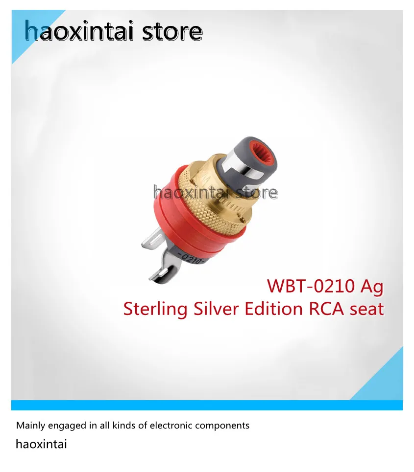 

1 шт. оригинальная немецкая WBT 0210Ag версия из стерлингового серебра hifi fever audio RCA lotus plug