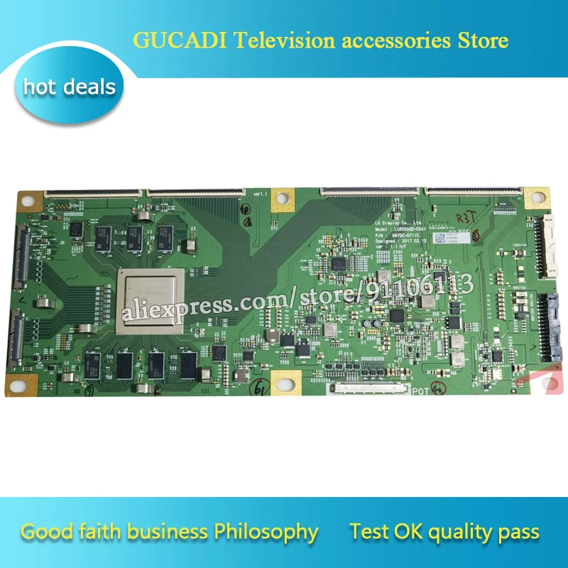 Carte T-Con Pour Philips 65OLED754/12 – LE650AQD-EMA1-Y31, 6870C-0802A, Neuve