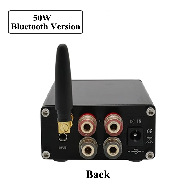 50W+50W Hifi Audio 2.0 Stereo Music Digital Power Amplifier TPA3116 Single Core Amp Chip for Home Sound Speaker with Bluetooth
