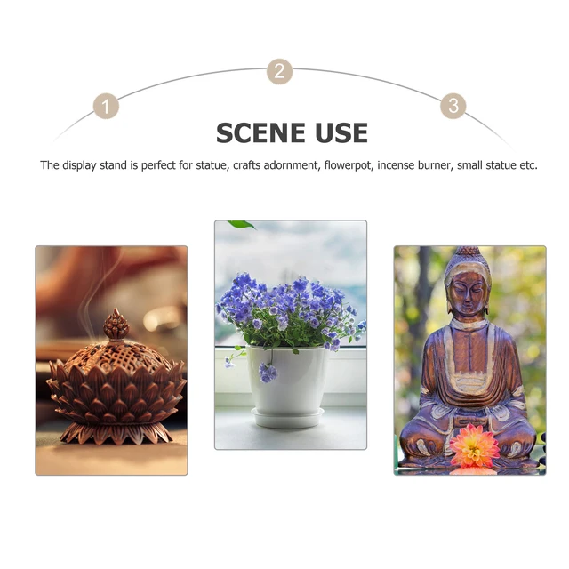 Piedistallo In Legno Retrò - Per Teiere, Piante, Gioielli, Decorazione Casa - Foto 12