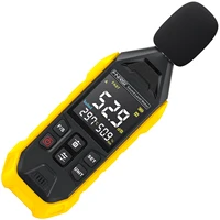 Smart Digital Noise Meter 30~130dB A Weight Sound Level Tester Rechargable DB Audio Temperature Humidity Measure Tools Data Hold 2