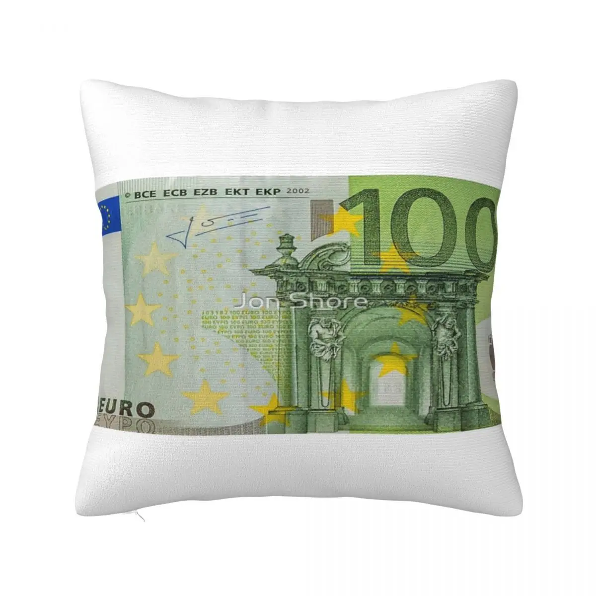 100 Euro Note Per Buona Fortuna Una Federa