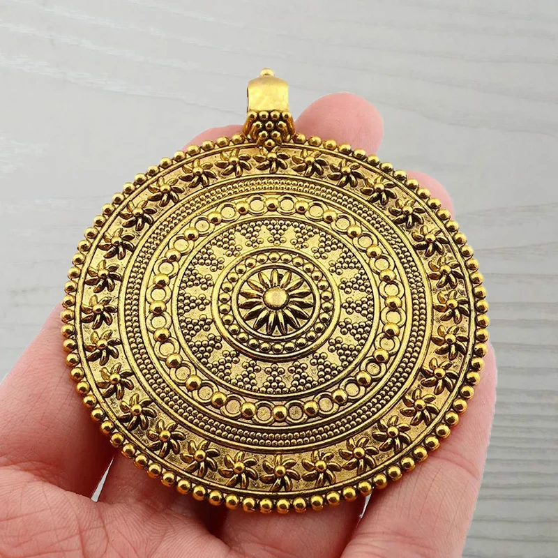 s8k　[ancient]シンボルコインチャーム ふくろうのコインチャームネックレス ゴールド K10 gold owl