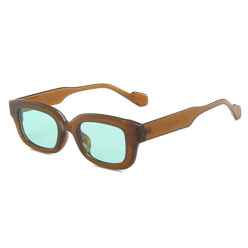SO&EI Retro Small Rectangle Sunglasses Women Candy Colors Shades UV400 Square Men Sun Glasses_voghion.com