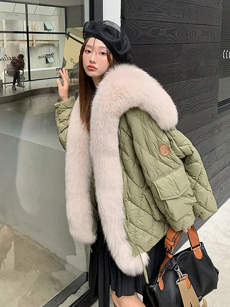 Women Winter Down Jacket 90% Duck Down Coat Puffer Feather
