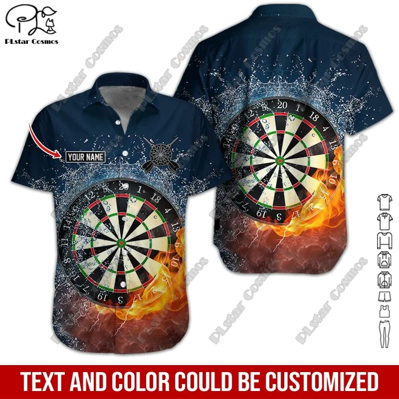 3D-печать PLstar Cosmos с именем на заказ, униформа для клуба из лука, летняя рубашка с коротким рукавом, мужская и женская тренировочная рубашка с черепом для бросания 2