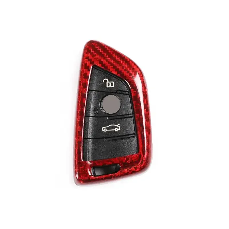 

For BMW 3 5 Series X1 X2 X3 X4 X5 X6 G20 G30 G01 G02 G05 G06 blade key cover package real carbon fiber key shell Car Accessories