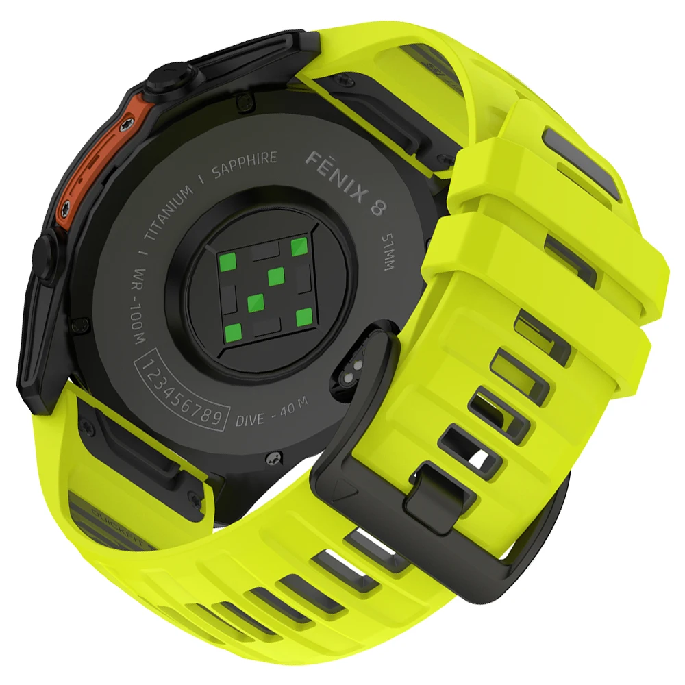 Durable Silicone Sports Watch Band - QuickFit Design