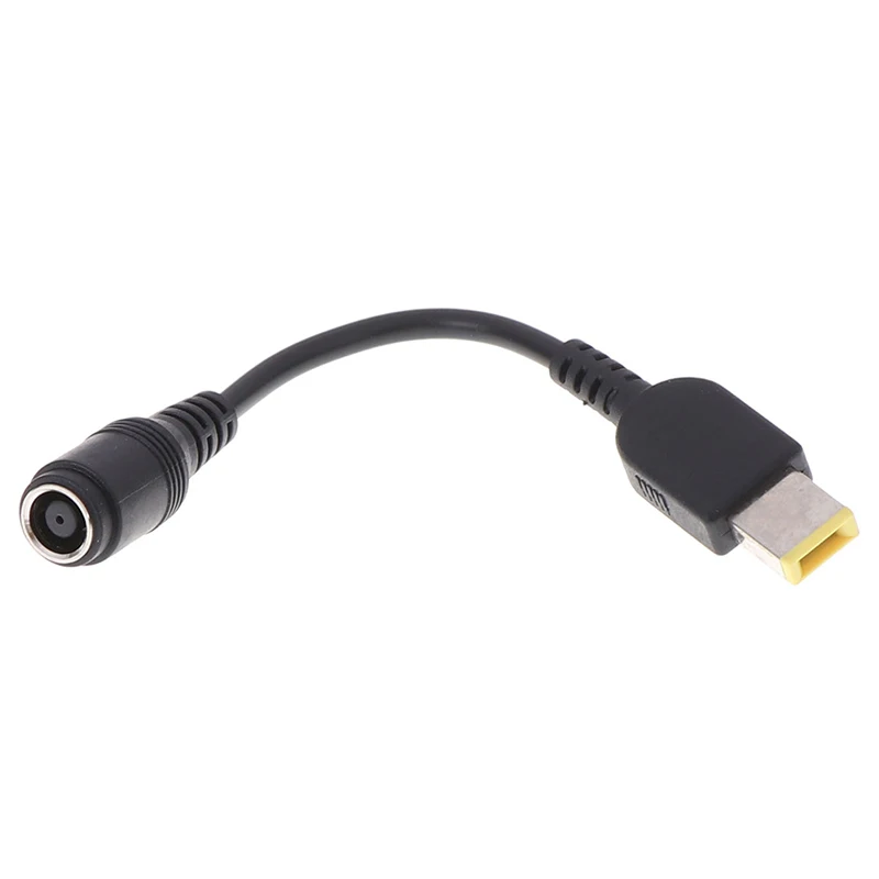 Round Jack To Square Plug End Adapter Pigtail Charger Power Adapter Converter Cable For IBM Lenovo Thinkpad 7.9*5.5mm