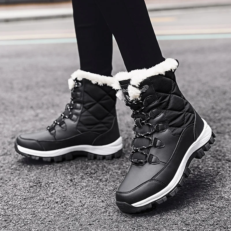 Women's Waterproof Winter Ankle Boots with Thick Fur and Non-Slip Sole 12 S193a4086cc264ac9a433f1005d87b088P Women's Waterproof Winter Ankle Boots with Thick Fur and Non-Slip Sole