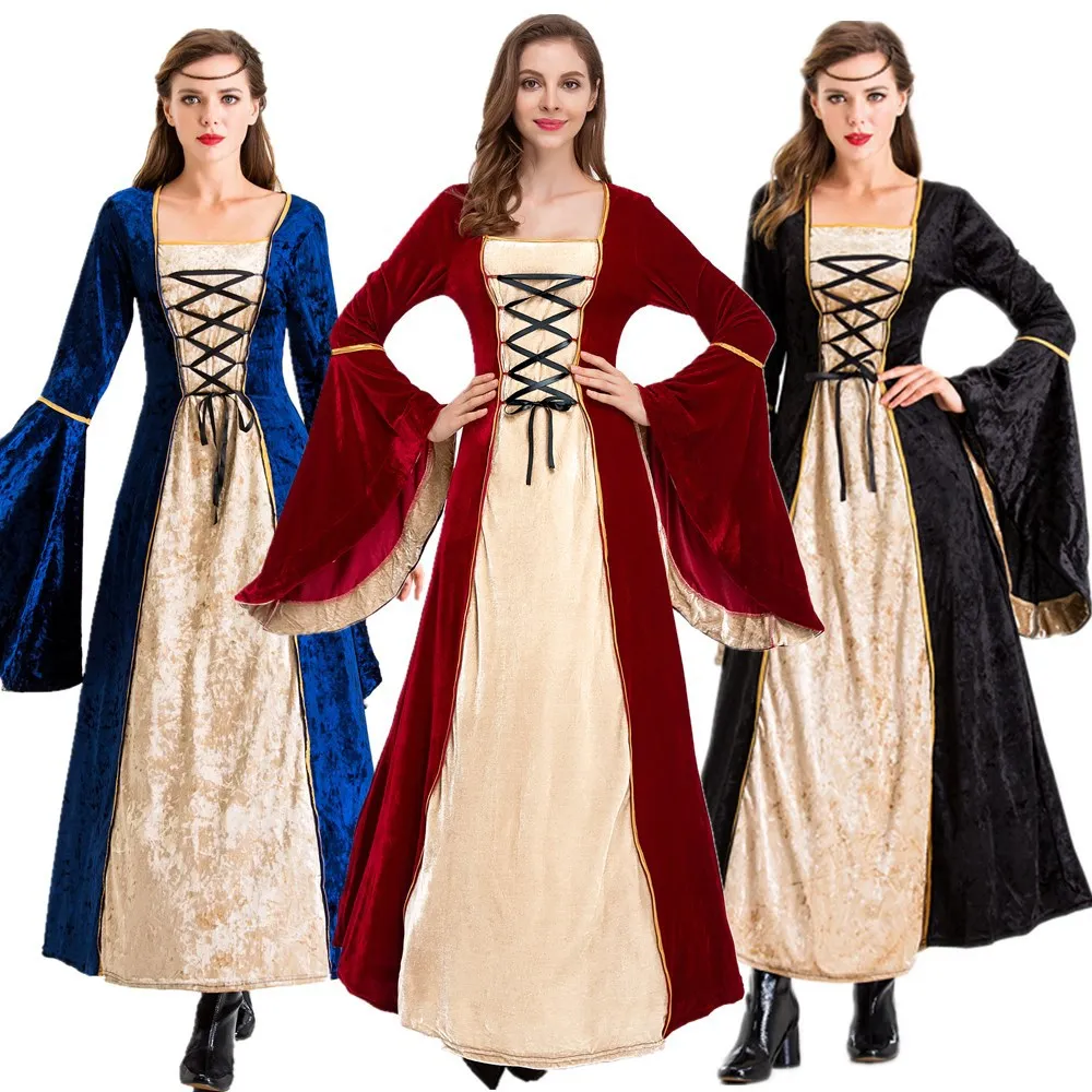 

Women's Luxury Velvet Mid-Century Victorian Clothing Dresses Victorian Cosplay Vintage Dresses Fancy Maxi Dresses