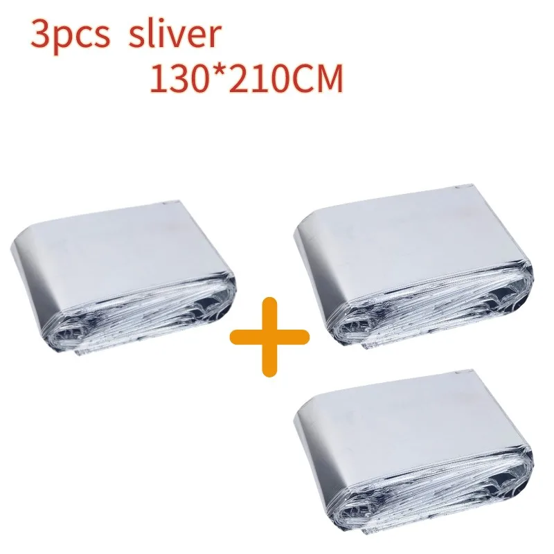 3PCS 130CM Sliver
