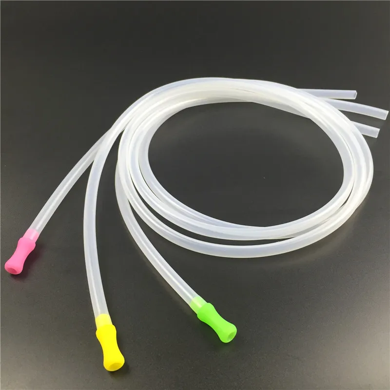 Tubo de silicone com boca de plástico para o acessório de fumo da água do vidro do narguilé