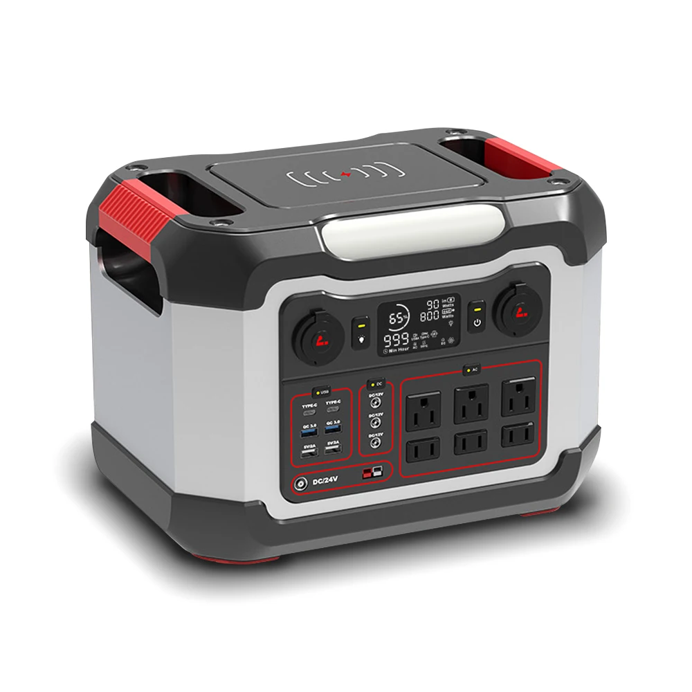 1200W 250000mAh 220V 110v Home Outdoor Emergency Battery Backup Solar