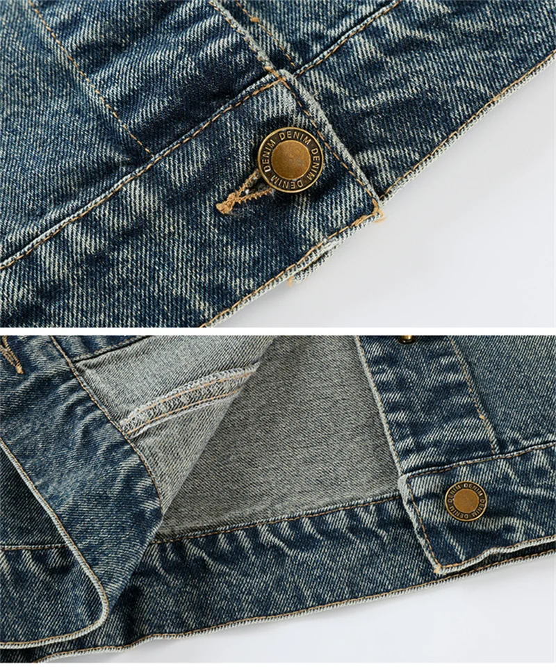 2025 Spring Sequin Embroidery Short Coat Female BF Loose Denim Jacket Tops Femme Jeans Jacket Female Blouses Outwear Autumn