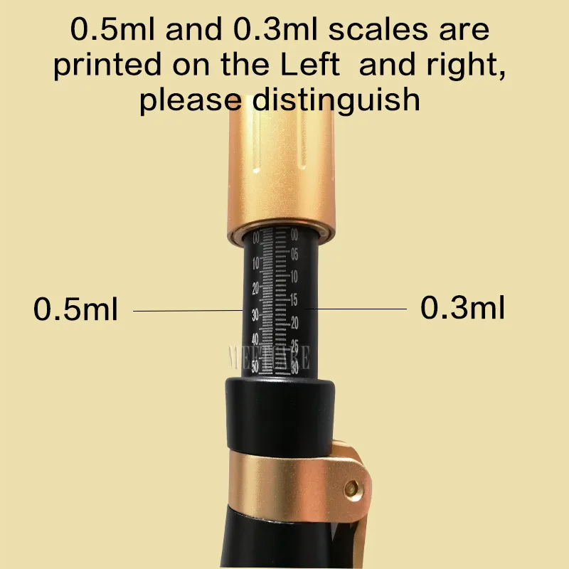 2 in1 Adjustable Pressure Pen Hyaluron Acid Pen Reduce Blemishes Wrinkles Thickening Lips Hyaluronic Acid Syringe Atomizer