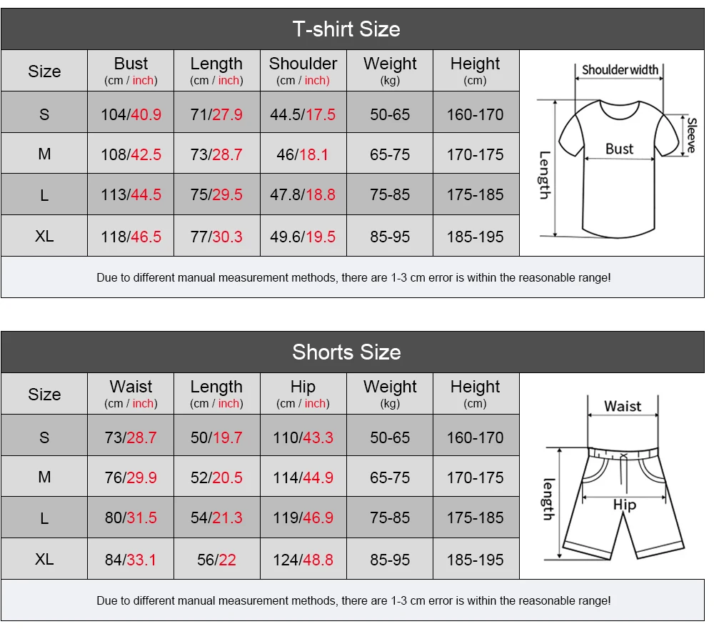 Summer Suits for Men Casual Joggers Tracksuit Casual Sweatpants Streetwear Tops Shorts And Men's Sport Outfit T-Shirts Ventilate
