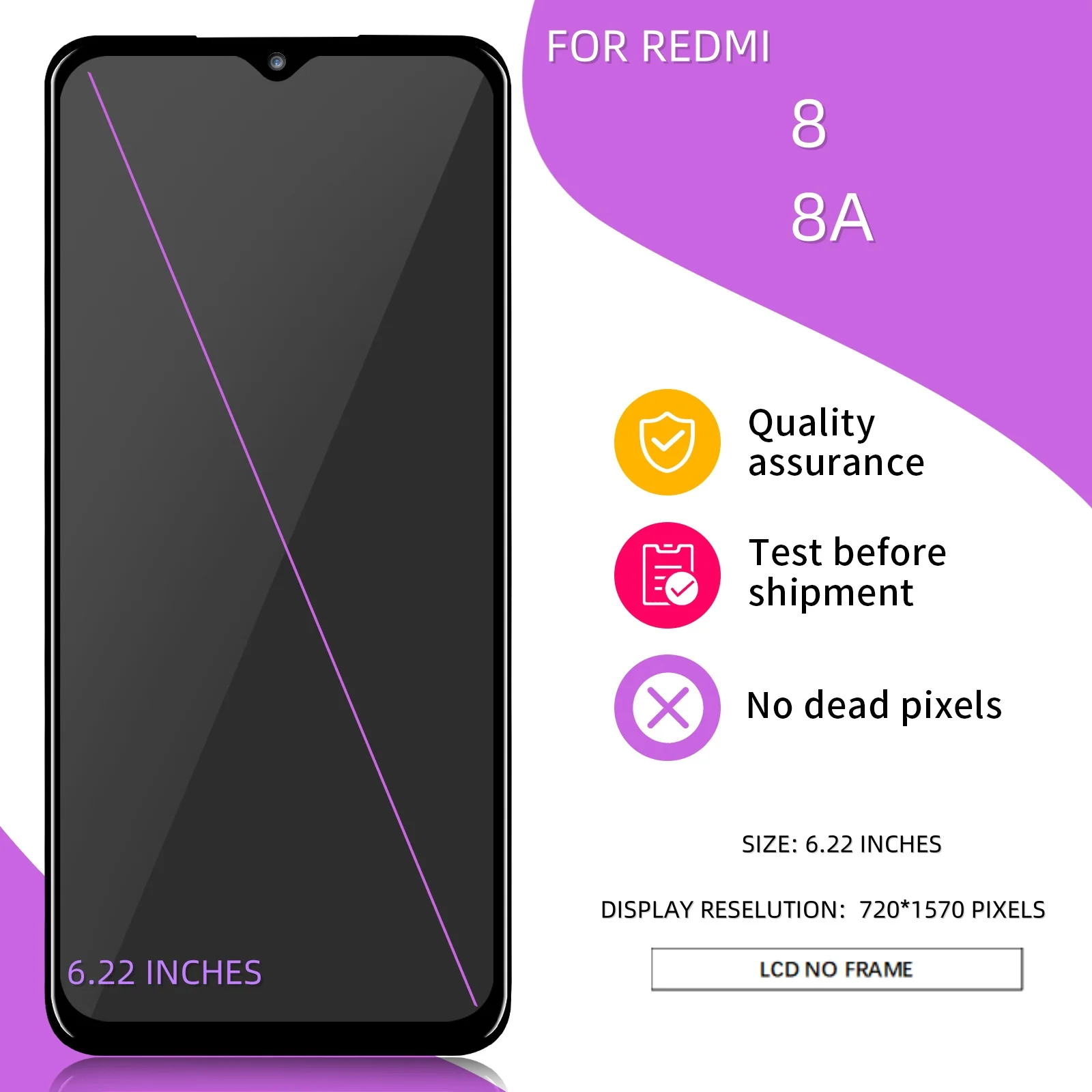 Рисунок 2 - ЖК-дисплей для Xiaomi Redmi 8 с сенсорным экраном 6