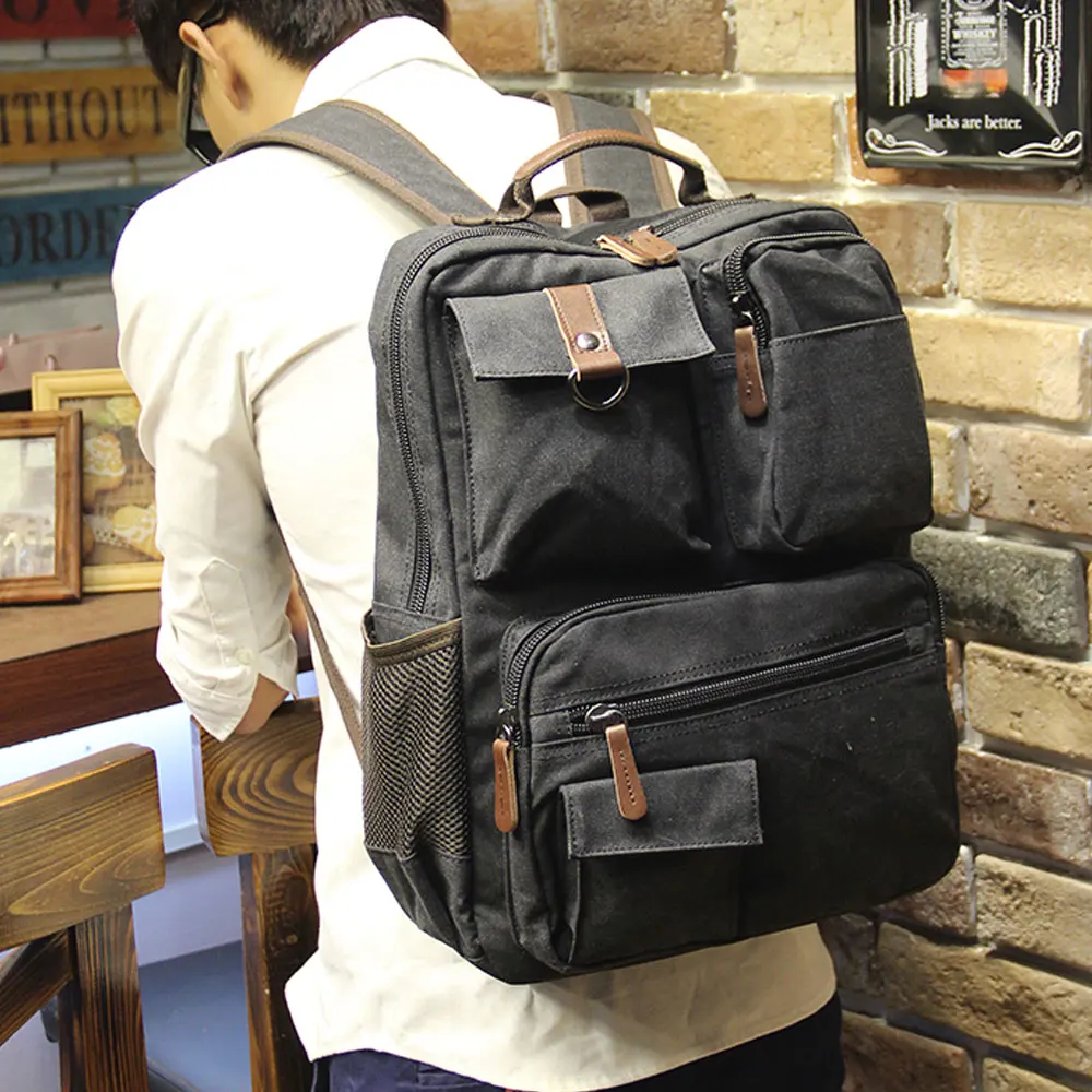 Casual Laptop Canvas Backpack