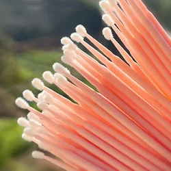 100pcs Mini Brush Applicator Disposable Makeup Cotton Swab Eyelash Extension Makeup Remover Jewelry Clean Cotton Micro Sticks