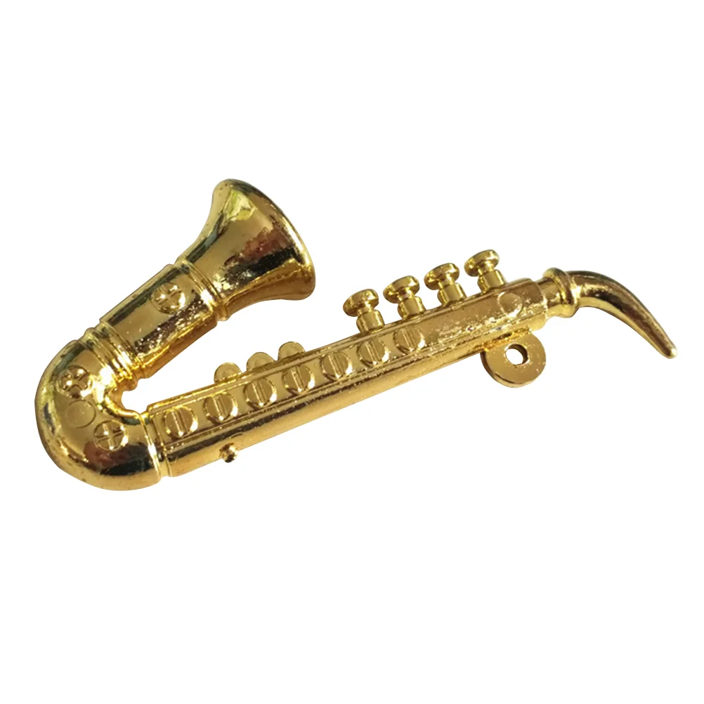 

Mini Saxophone Mini Instrument Toy Miniature Sax Model Dollhouse Trumpet Saxophone Dollhouse Miniature Musical