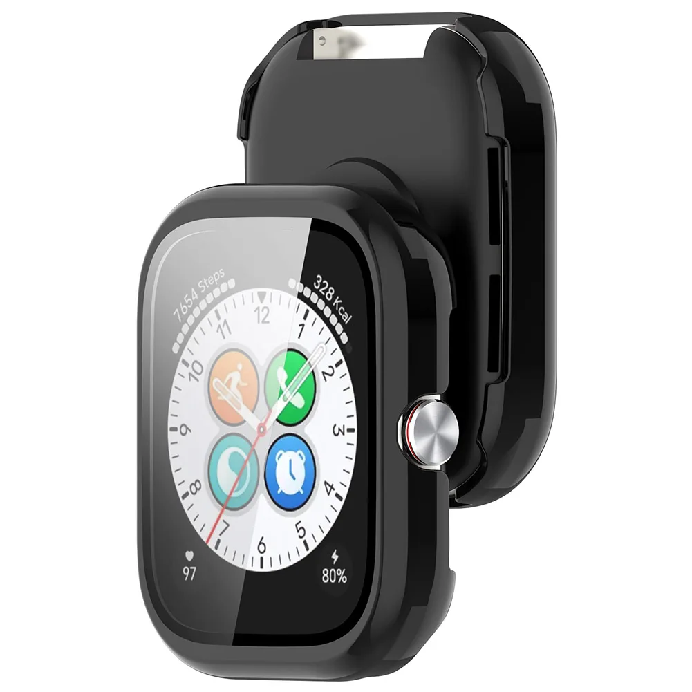 Durable PC Watch Case with Tempered Glass Protection and Dustproof Screen Protector
