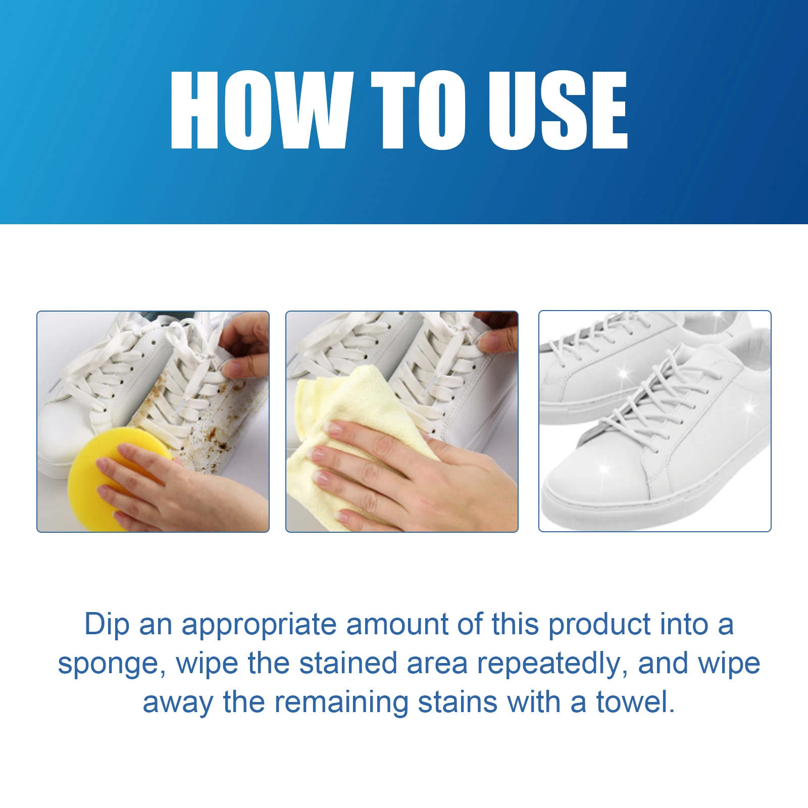 Instant Shoe Cleaner Kit for Leather Suede Nubuck Sneakers