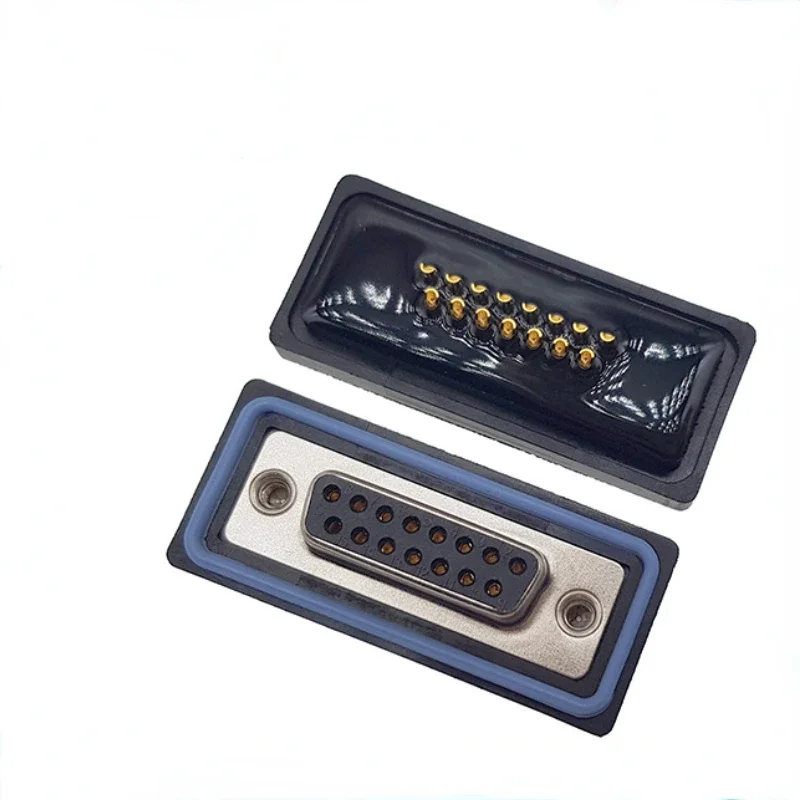 Connettore D-Sub 15 Pin Femmina Db15 Maschio Impermeabile 15 Pin Spina A Saldare Connettori A Spina Di Tipo D