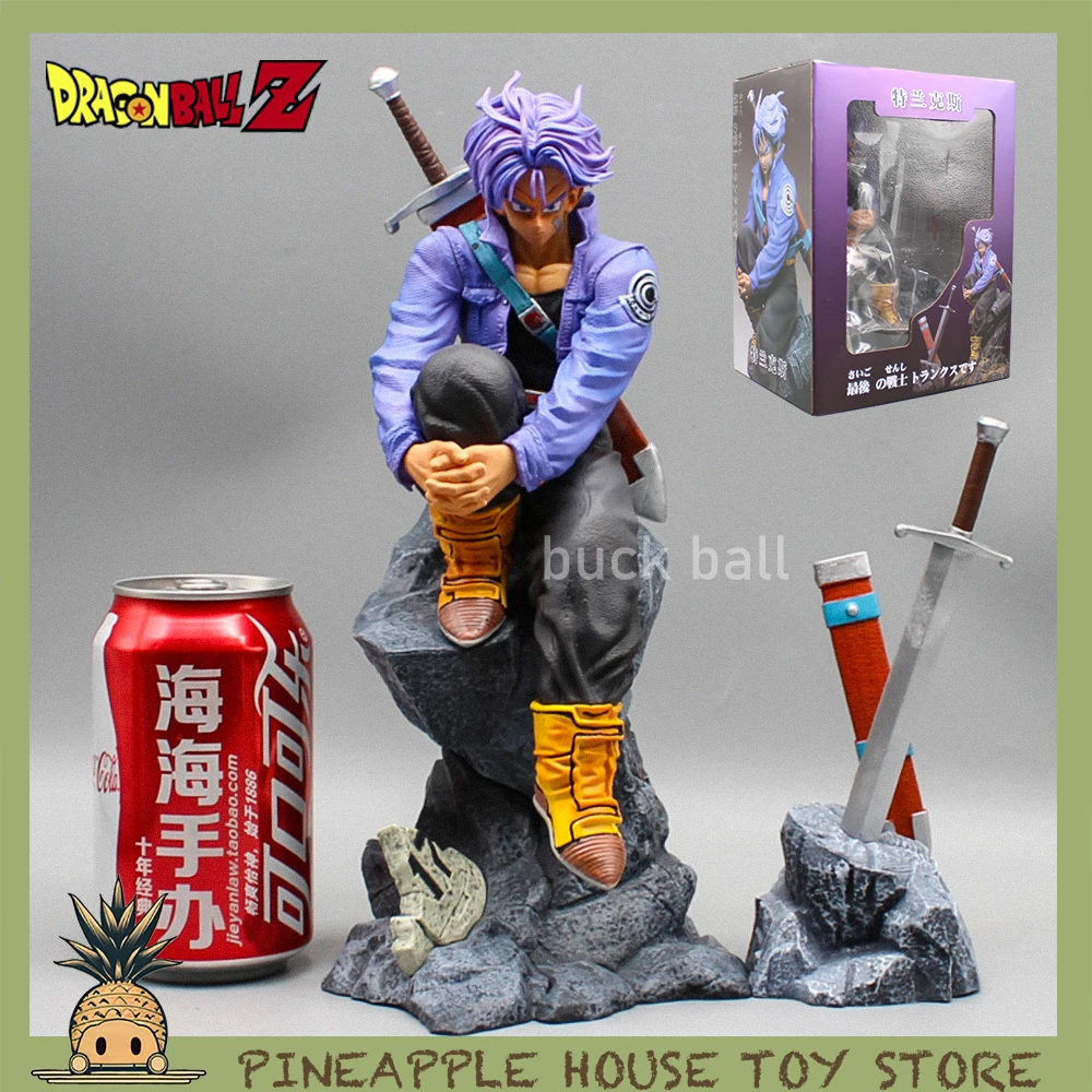 

28cm Dragon Ball Z Action Figure Gk Trunks The Last Soldier Torankusu Dbz Anime Figures Figurine Model Doll Collection Toy Gifts