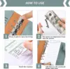 2024 A6 PU Leather Budget Binder Notebook Cash Envelopes System Set,with Binder Pockets for Money Budget Saving Bill Organizer 5