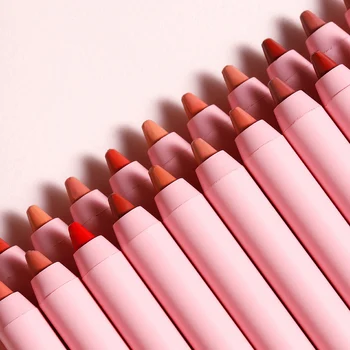 Waterproof Matte Lip Liner and Lipstick Pen Set Long-Lasting Non-Fading Smudge-Proof Foam Tip Lip Pencil for Precise Application 5