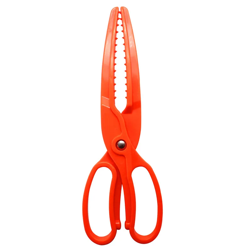 25cm/80g Fish Scissors Orange Plastic Fish Controller ABS Material Clip ...