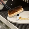 Pizza Oven Brush Copper Stove Brush Bristle Brass Wood Long Handle Grill Cleaning Oven Brush for Small Oven Kitchen Tool 3