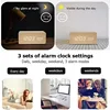 Wooden Digital Alarm Clock LED Alarm Clock With Temperature Desk Decorating Bedroom Decoration Table Decorations Electronics 6