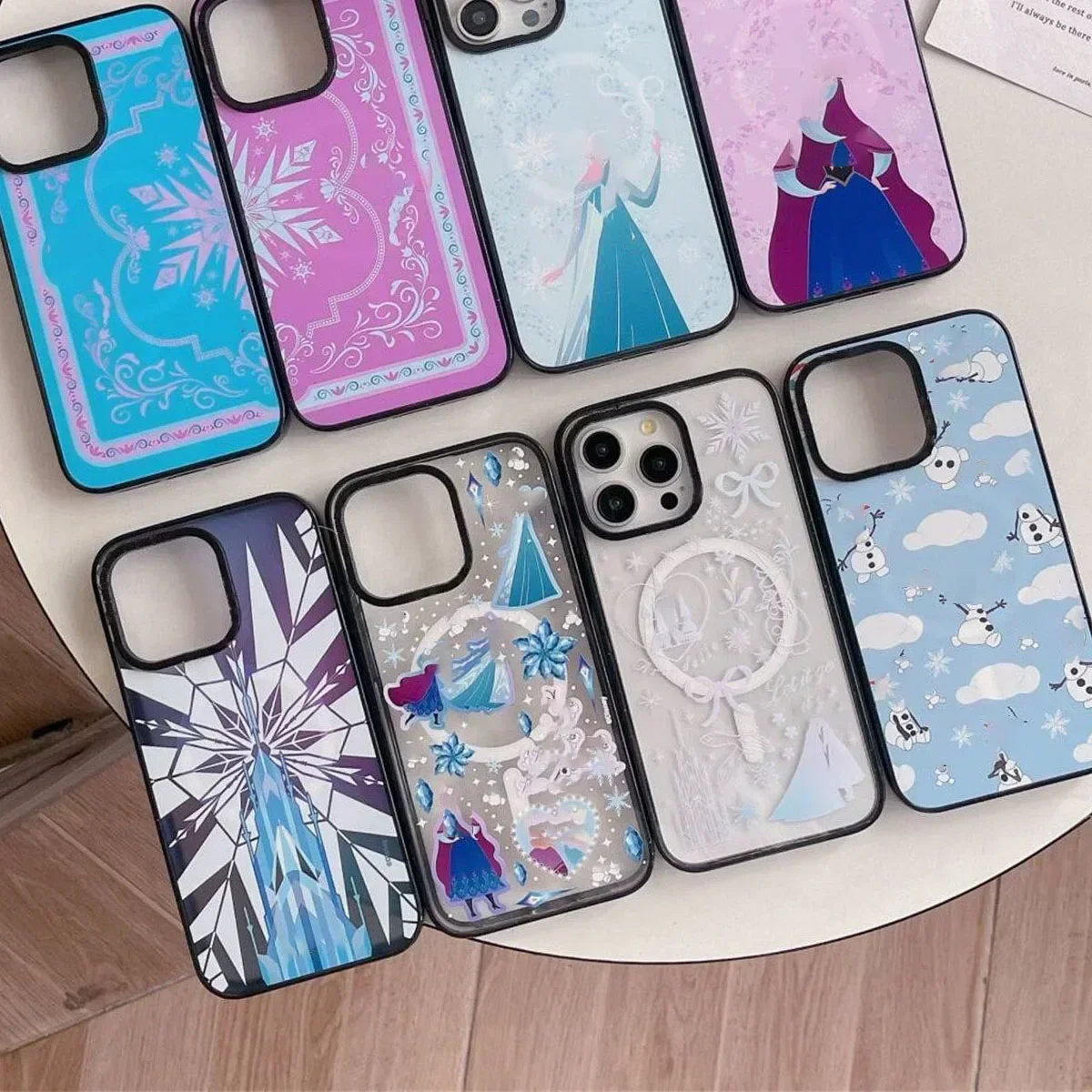 2.0 Acrylic MagSafe Snowflake iPhone 11 12 13 14 15 Pro Max Case - Protective iPhone Case with MagSafe