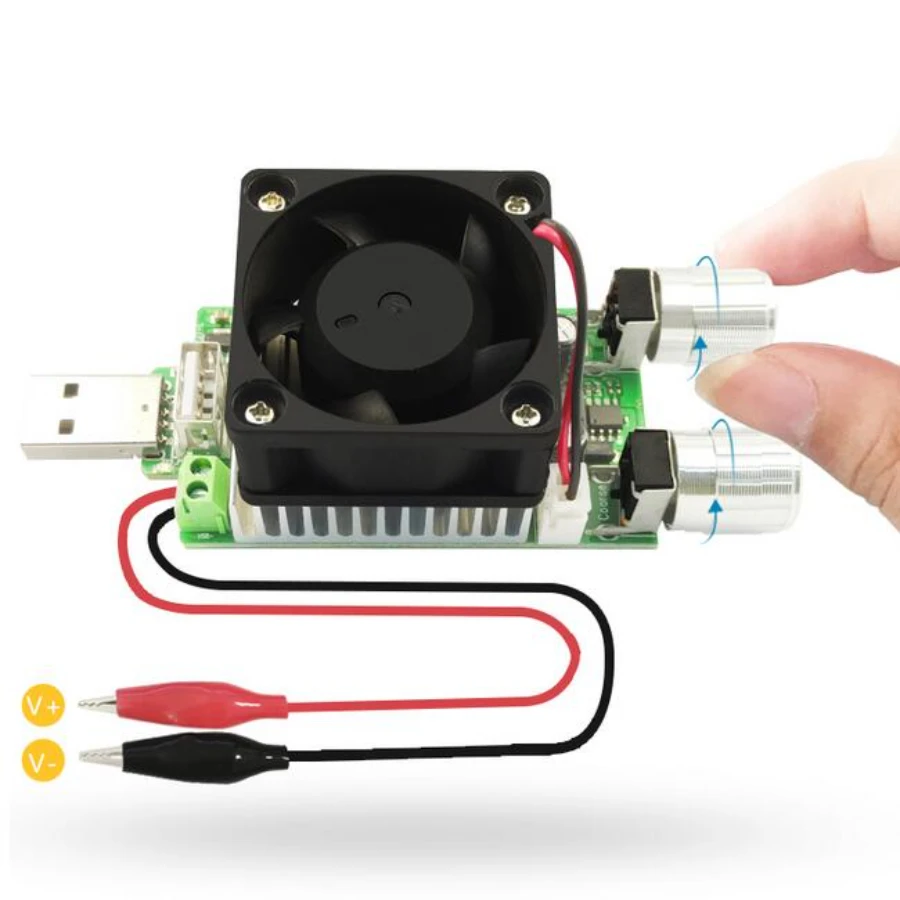 

35W USB DC load resistor electronic adjustable constant current industrial discharge 18650 resistance battery capacity tester