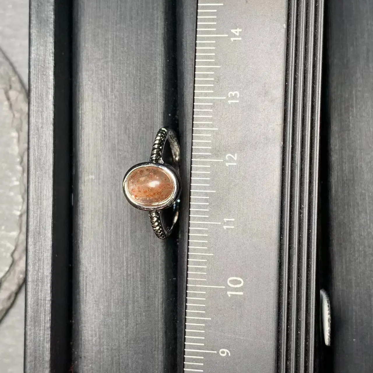 Natural Sanidine Gold Sunstone Ring Adjustable Female Heart ring Jewelry for Women Gift Wholesale High Quality Vintage Fine