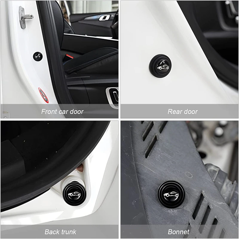 10 teile/los Silikon Autotür Stoßdämpfer Aufkleber Universal Absorber  Stoßstange Schutz Pad Schalter Puffer Automobil Außen zubehör - AliExpress