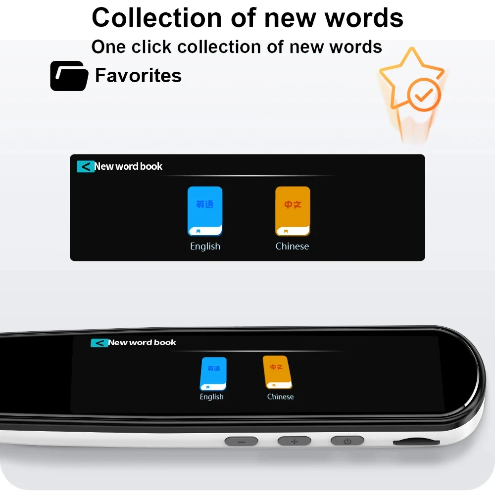 Translation Pen MD04 Smart AI Scan Pen BT Translator Voice Multi 134 Languages Support 3.38 Inch Touch Screen Photo Offline Record Translation