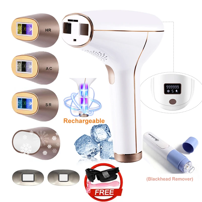 آلة لنزع الشعر بالليزر اللاسلكية القابلة لإعادة ال...