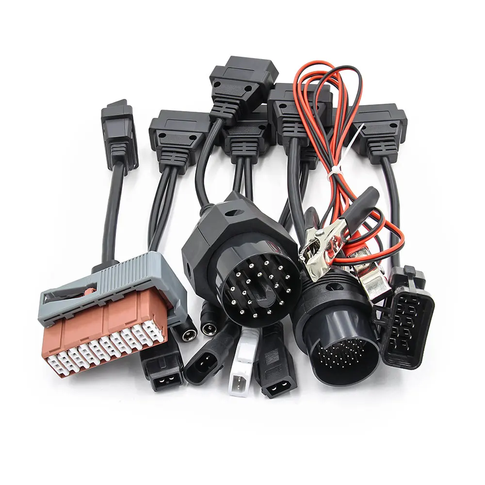 Full Set 8 PCS Car/Truck Cables For TCS PRO Diagnostic Connector Truck Cables  For AUTOCOM - 5