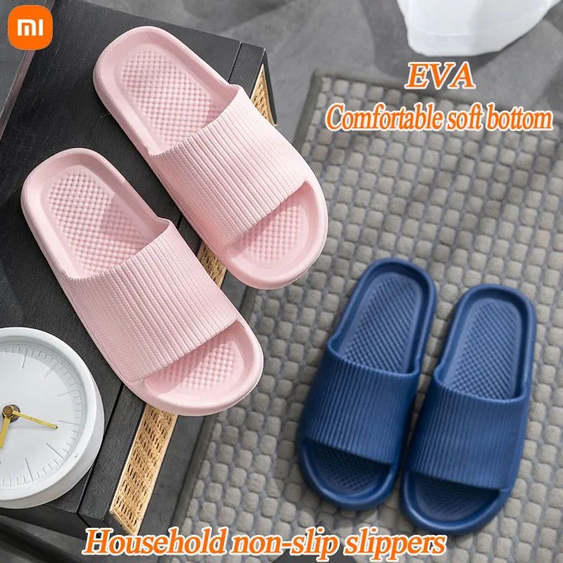 Шлепанцы Xiaomi женские домашние на толстой платформе сланцы из ЭВА мягкая подошва