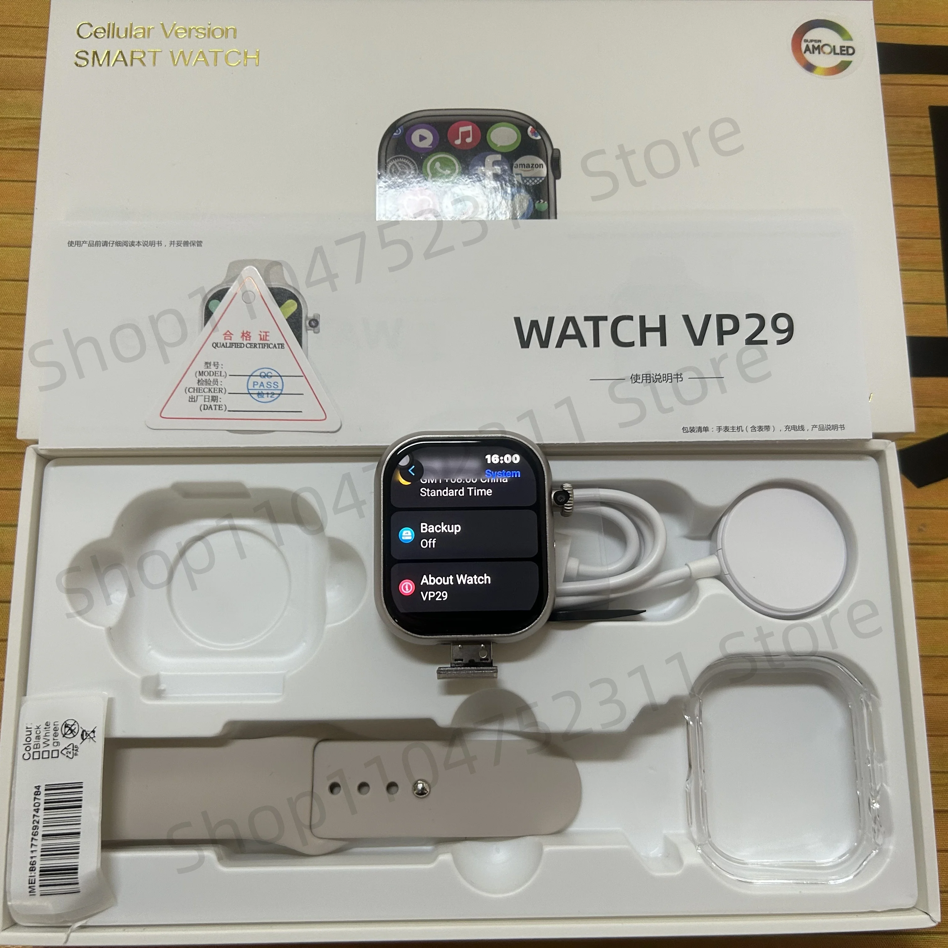 ساعة ذكية VP29 أصلية سلسلة VP 2.29 بوصة أندرويد 5G...